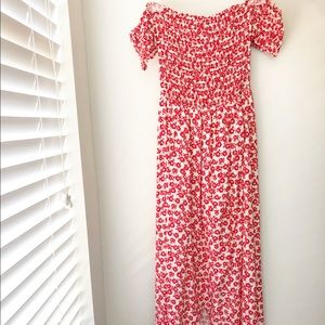 NEW Off the Shoulder Floral Print Dress